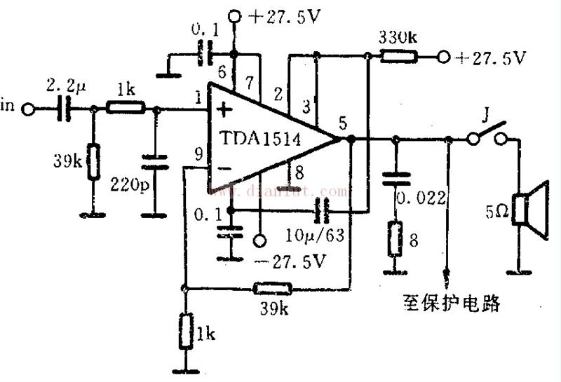 tda1514a是大家熟悉的优质功放ic.