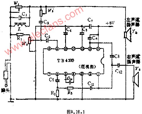 实用模拟立体声电路图