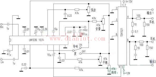 多媒体功放自制电路原理图