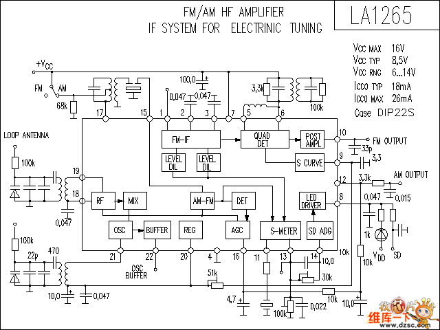 >>la1265 音响ic电路图