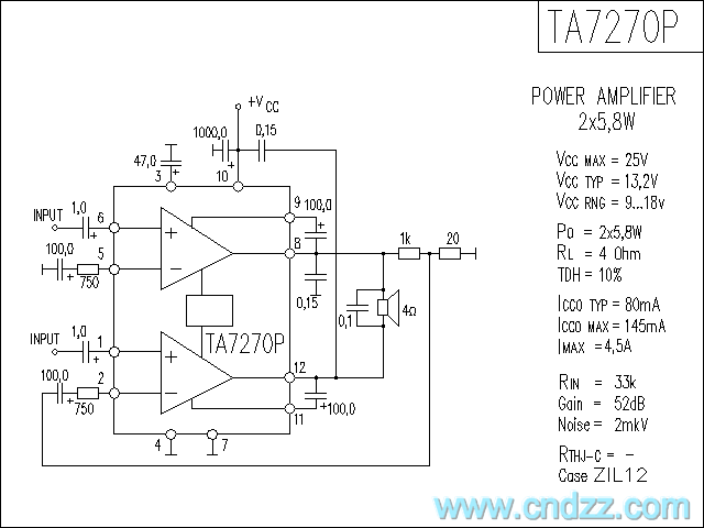 ta7270p功放电路