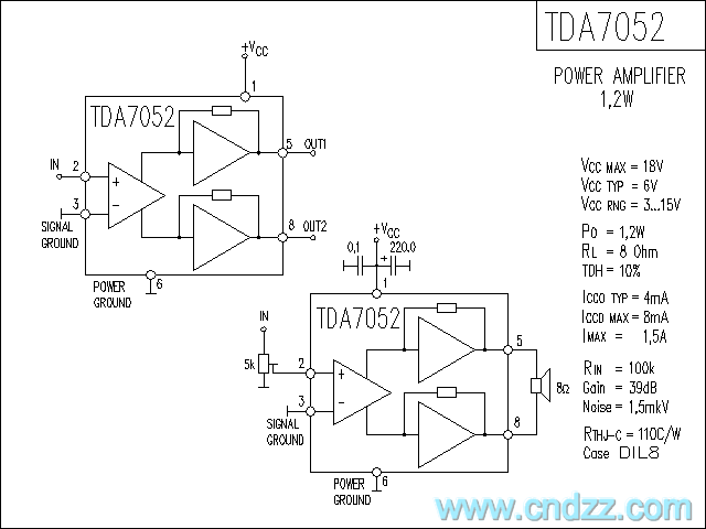 tda7052功放电路