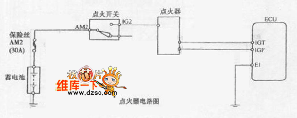 金杯海狮客车点火器电路图