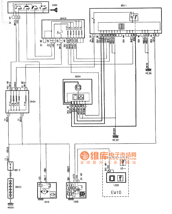 0l轿车启动和充电系统电路图_汽车电路图-114ic电子网