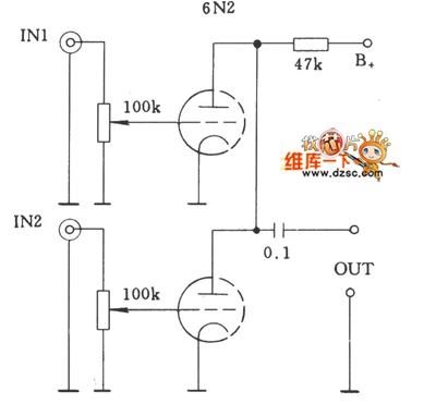 6n2多路直接耦合的输入电路图