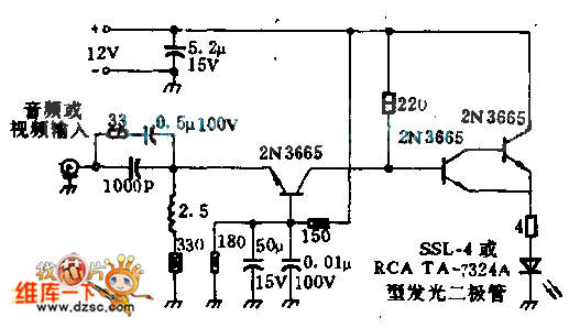 在本电路中使用覆盖式晶体管,这种晶体管的发射出结由若干小的发射区