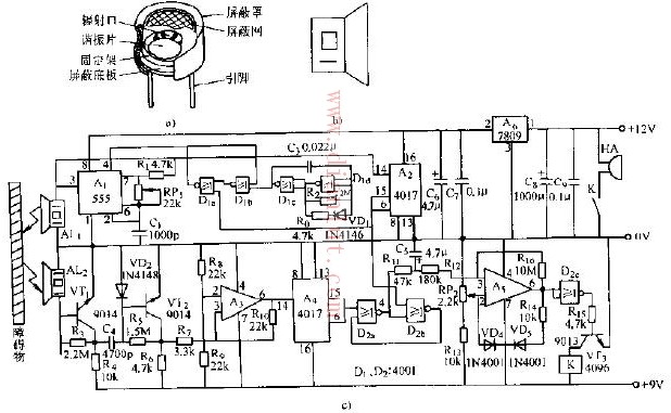 超声波传感器典型电路