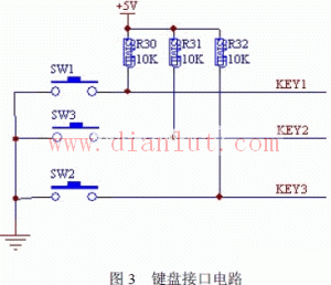 在按键数目较多时,独立式键盘电路需要较多的input pin,且电路结构