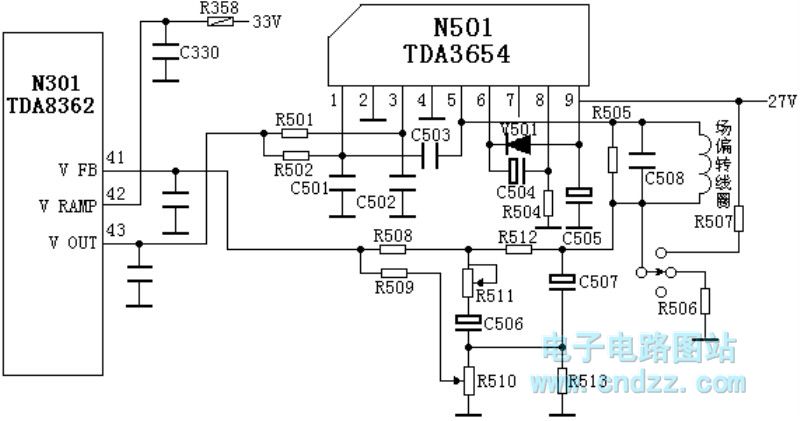 相关元件pdf下载:tda3654   tda8362