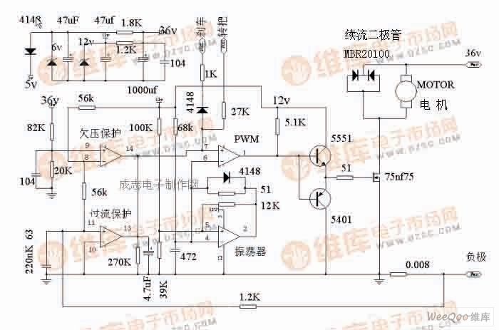 最具典型的有刷控制器电路图