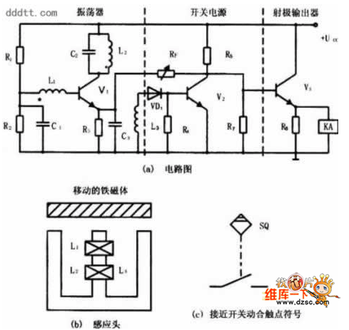 >>晶体管接近开关原理电路图分析