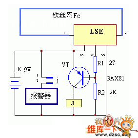 电网断线报警器原理图