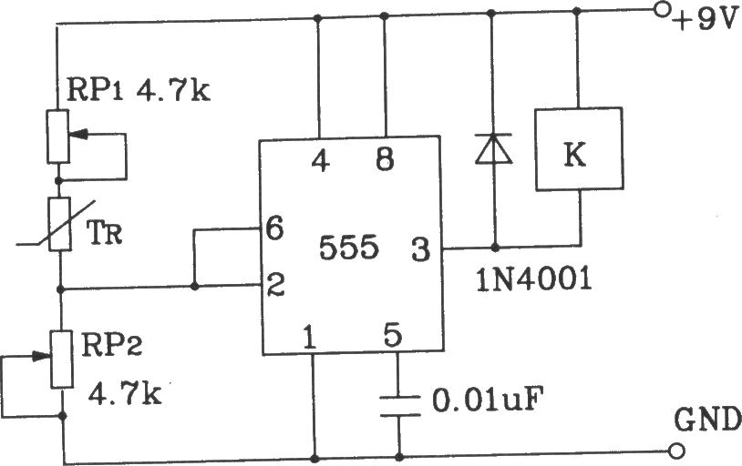 t-121温度传感器构成温度控制电路