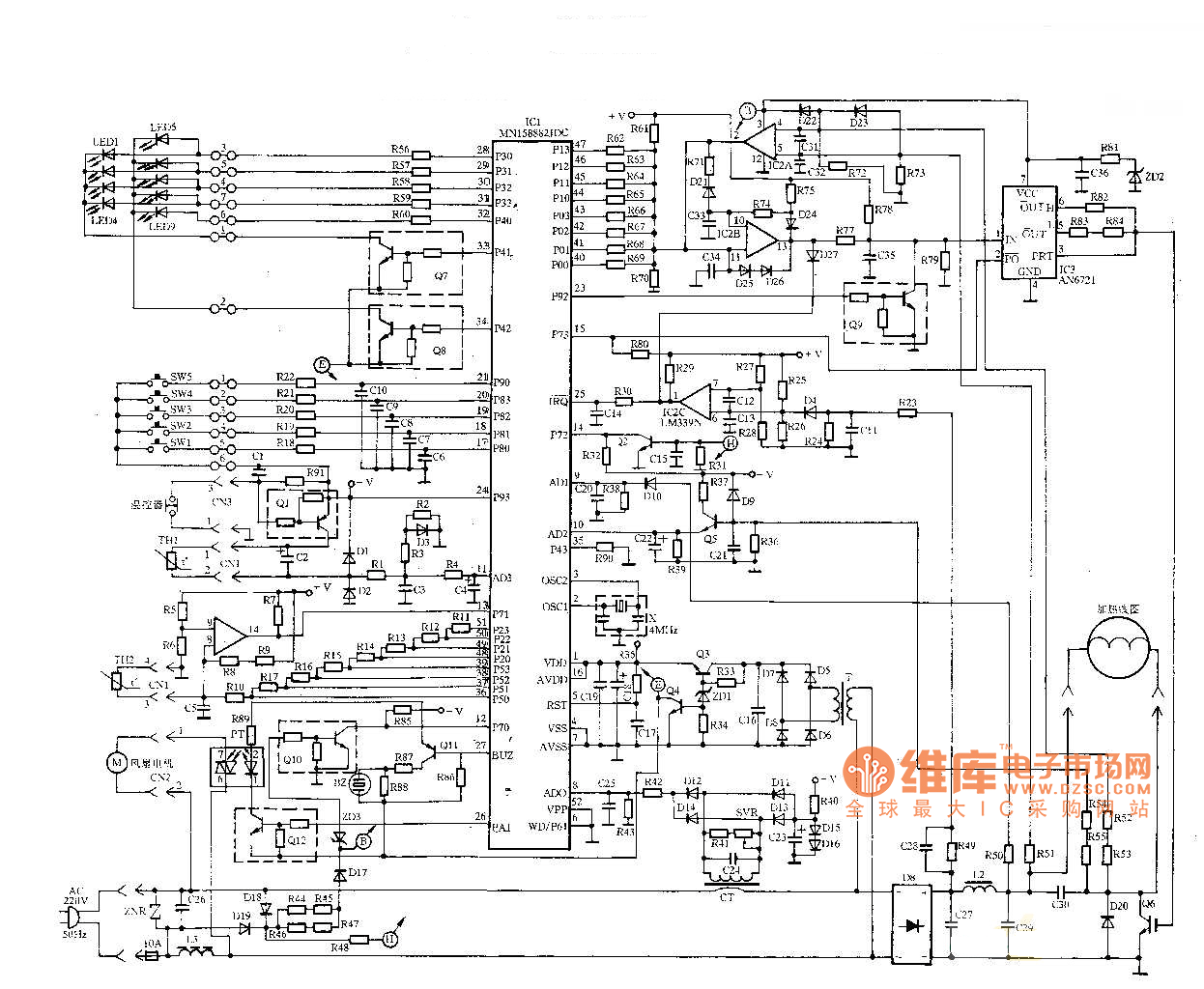 松下ky-p2n电磁灶原理图