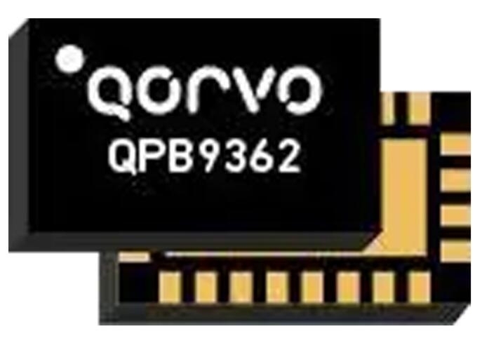 Qorvo QPB9362单通道低噪声放大器 (LNA) 开关模块为5G TDD系统提供高集成度的前端模块。这些模块集成了LNA和大功率处理开关，可用作发送模式下端接的故障安全路径。QPB9362 LNA模块在接收模式下的整个工作频段提供35.5dB增益，典型噪声系数为1.2dB。这些开关模块的工作频率范