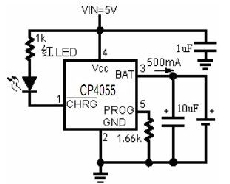 4055市場行情分銷商CPPDF規格書SOT23-514+500mA的可編程充電電流芯片CP40