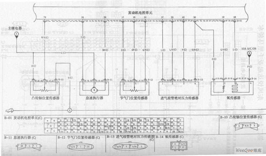 >>东风悦达起亚千里马轿车发动机电路图二