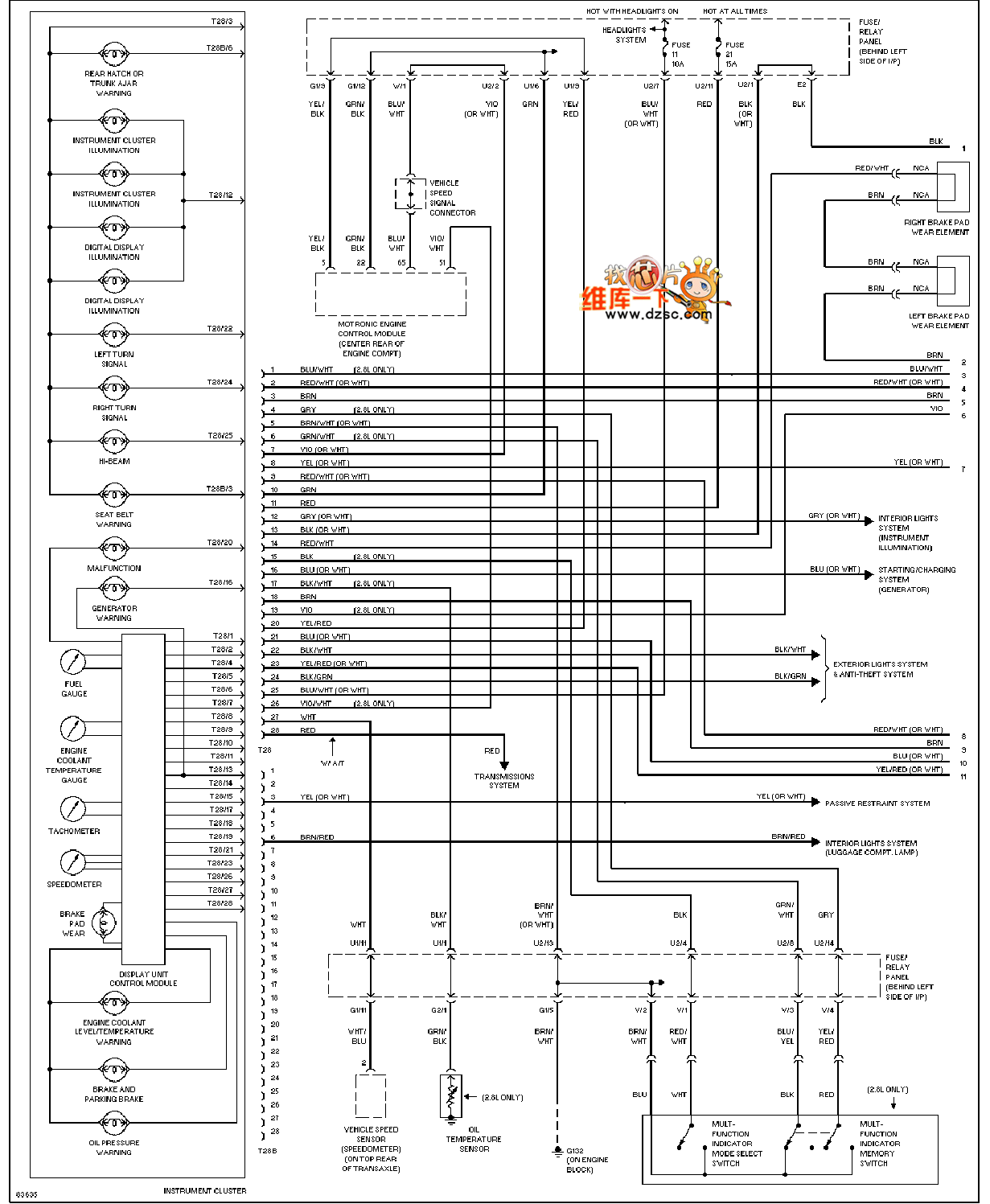 07捷达仪表盘线路图解图片