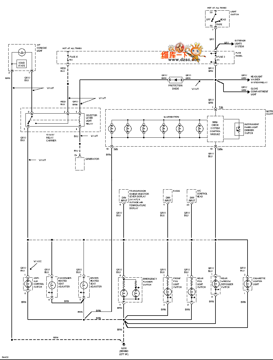 2004奥迪a4全车线路图图片