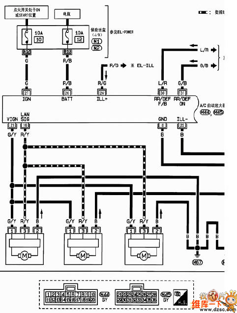 日产轩逸空调电路图图片