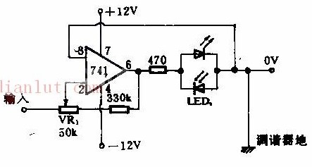 发光二极管调谐指示的原理及电路图