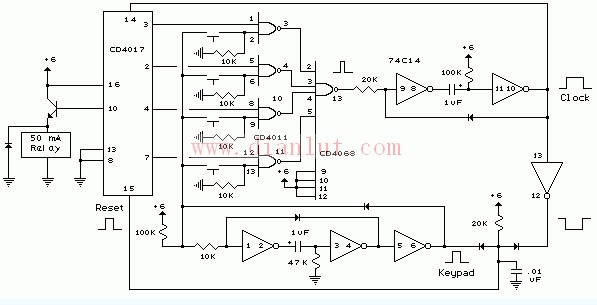 半岛·综合体育数码电子锁基本电路图(图1)