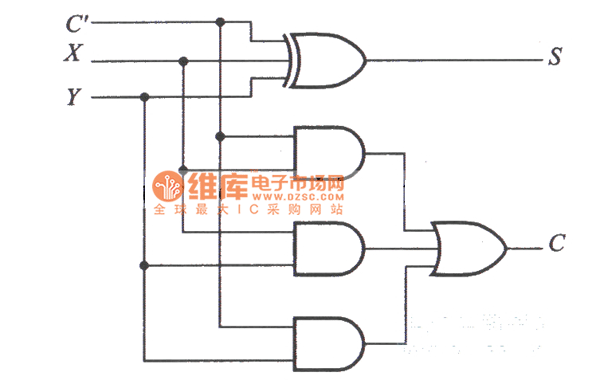 74ls00全加器电路图图片