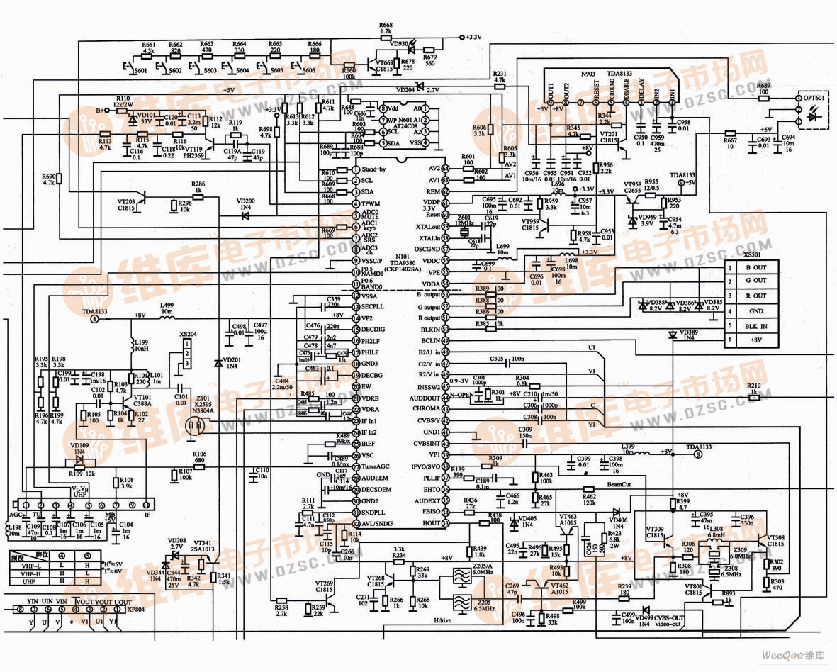 康佳k系列电视机超级芯片电路图