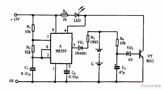 ne555简单实物电路图图片