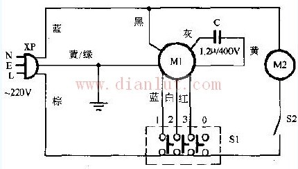 空调扇电路图图片