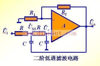 二阶低通滤波器电路图图片